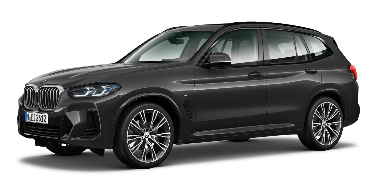 BMW X3 xDrive 30i in Grau von vorne BMW X3 xDrive 30i in Grau von vorne