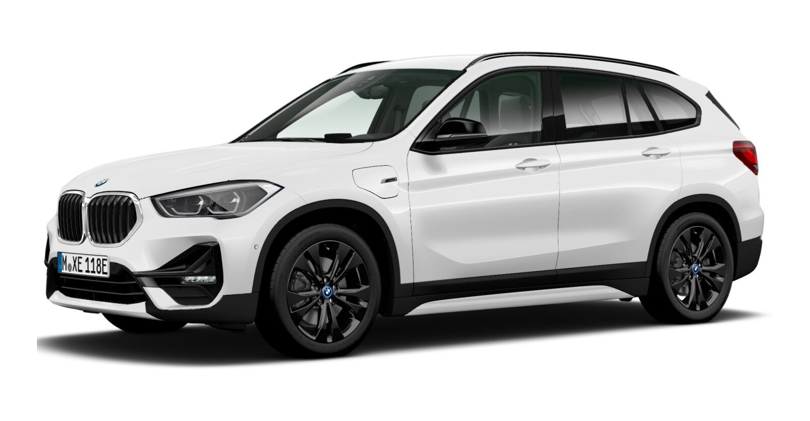 BMW X1 xDrive25e in Weiß von vorne BMW X1 xDrive25e in Weiß von vorne