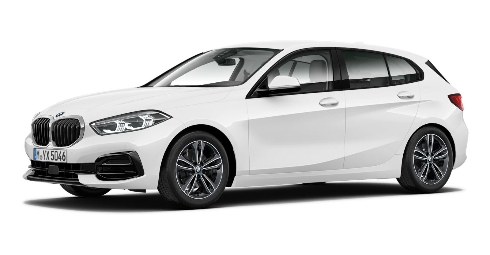 BMW BMW 1er in Weiß von vorne BMW BMW 1er in Weiß von vorne