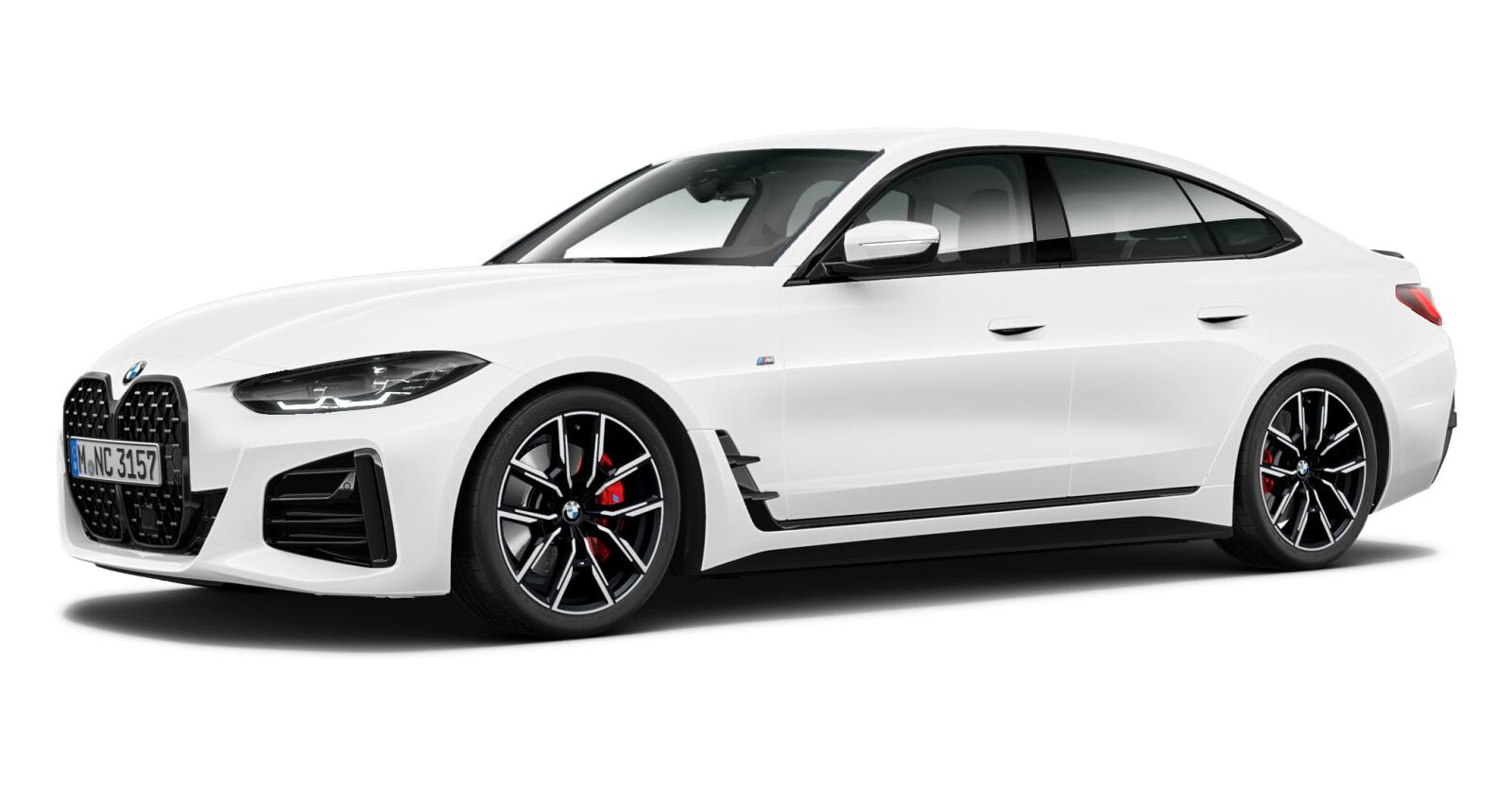 BMW 420d Gran Coupé in Weiß von vorne BMW 420d Gran Coupé in Weiß von vorne