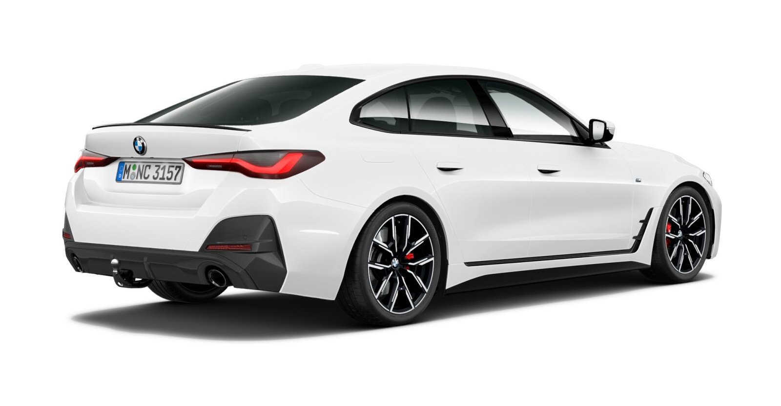 BMW BMW 4er in Weiß von hinten BMW BMW 4er in Weiß von hinten