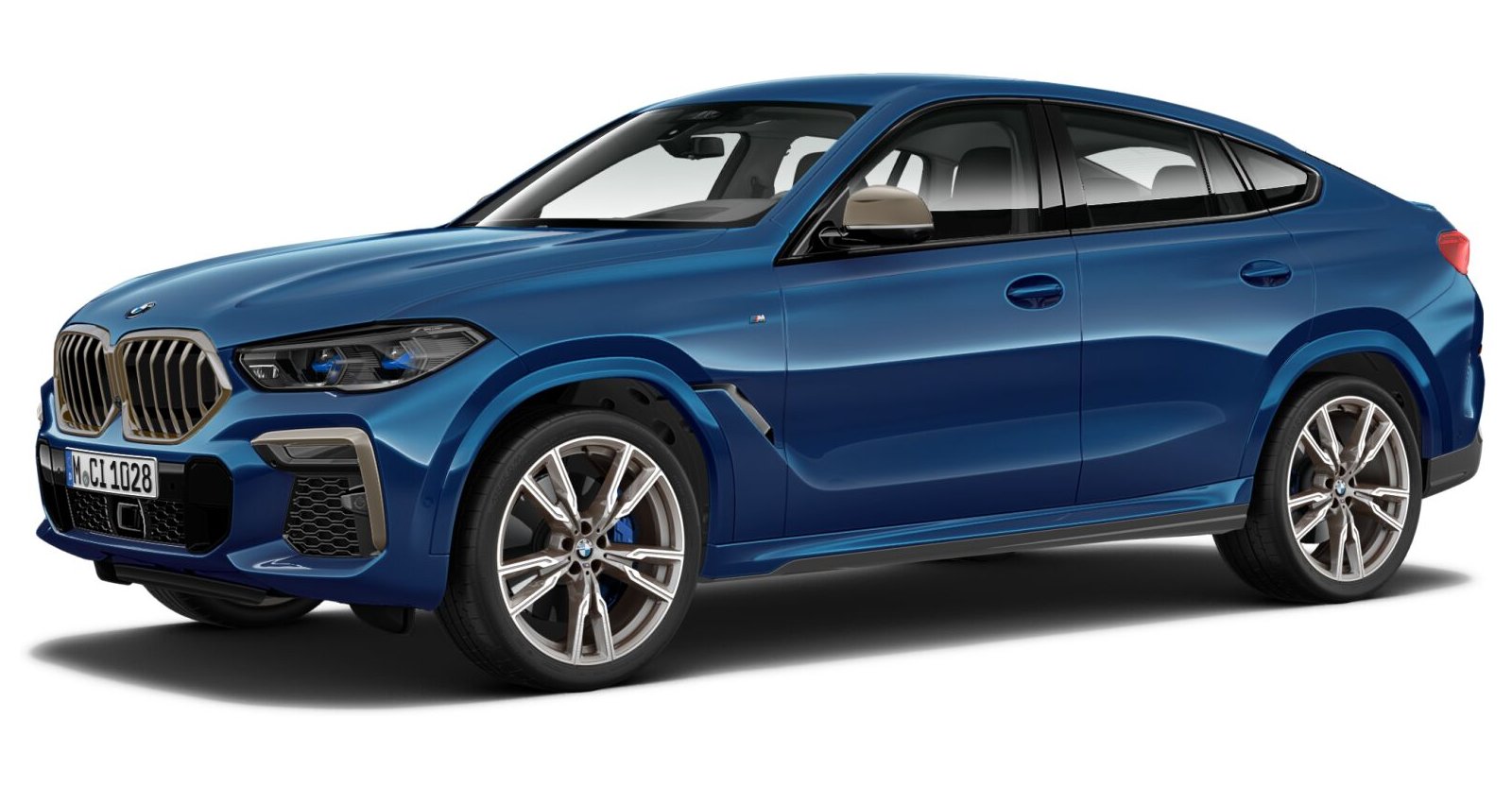 BMW BMW X in Blau von vorne BMW BMW X in Blau von vorne