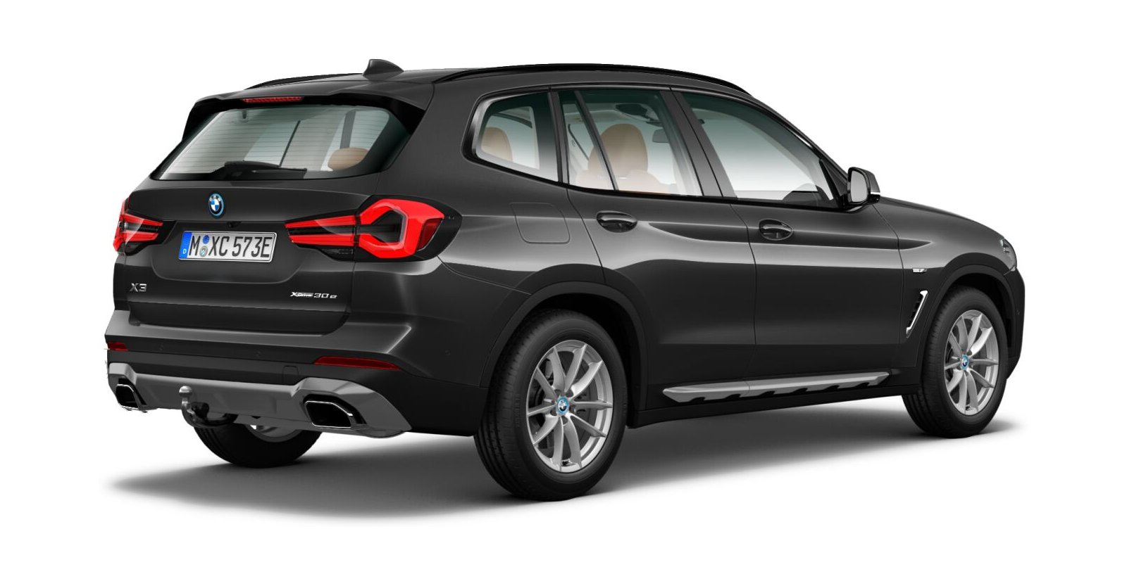 BMW BMW X in Grau von hinten BMW BMW X in Grau von hinten