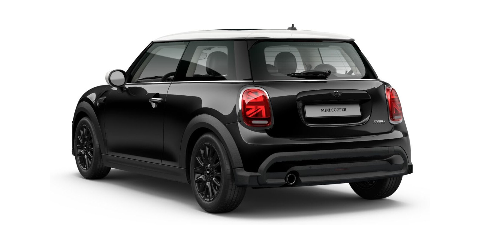 MINI MINI 3-Türer in Schwarz von hinten