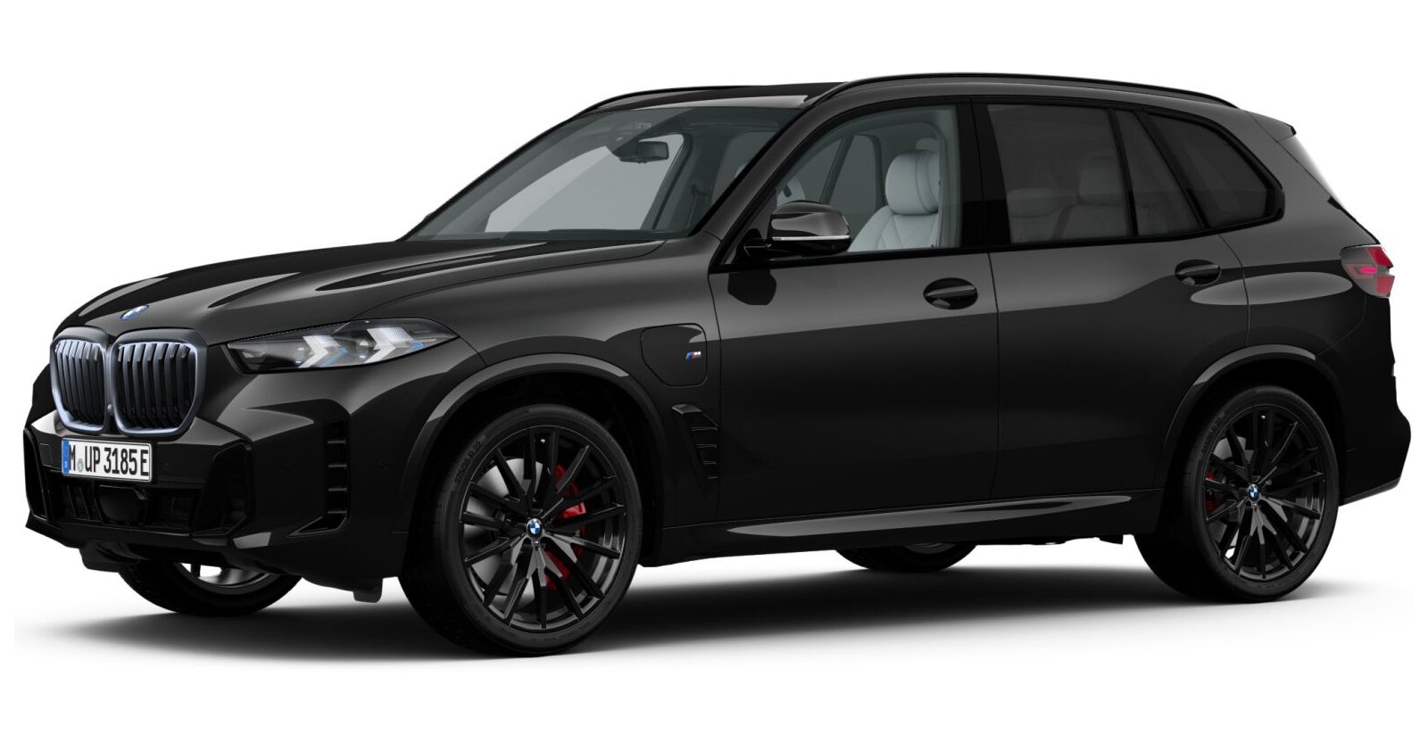 BMW X5 xDrive50e in Schwarz von vorne BMW X5 xDrive50e in Schwarz von vorne