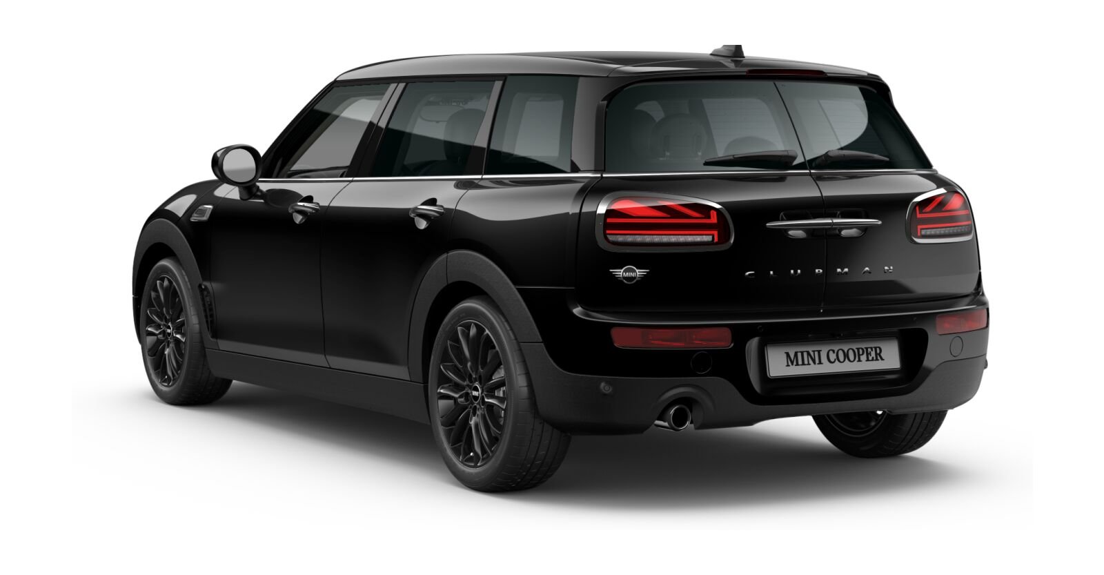 MINI MINI Clubman in Schwarz von hinten