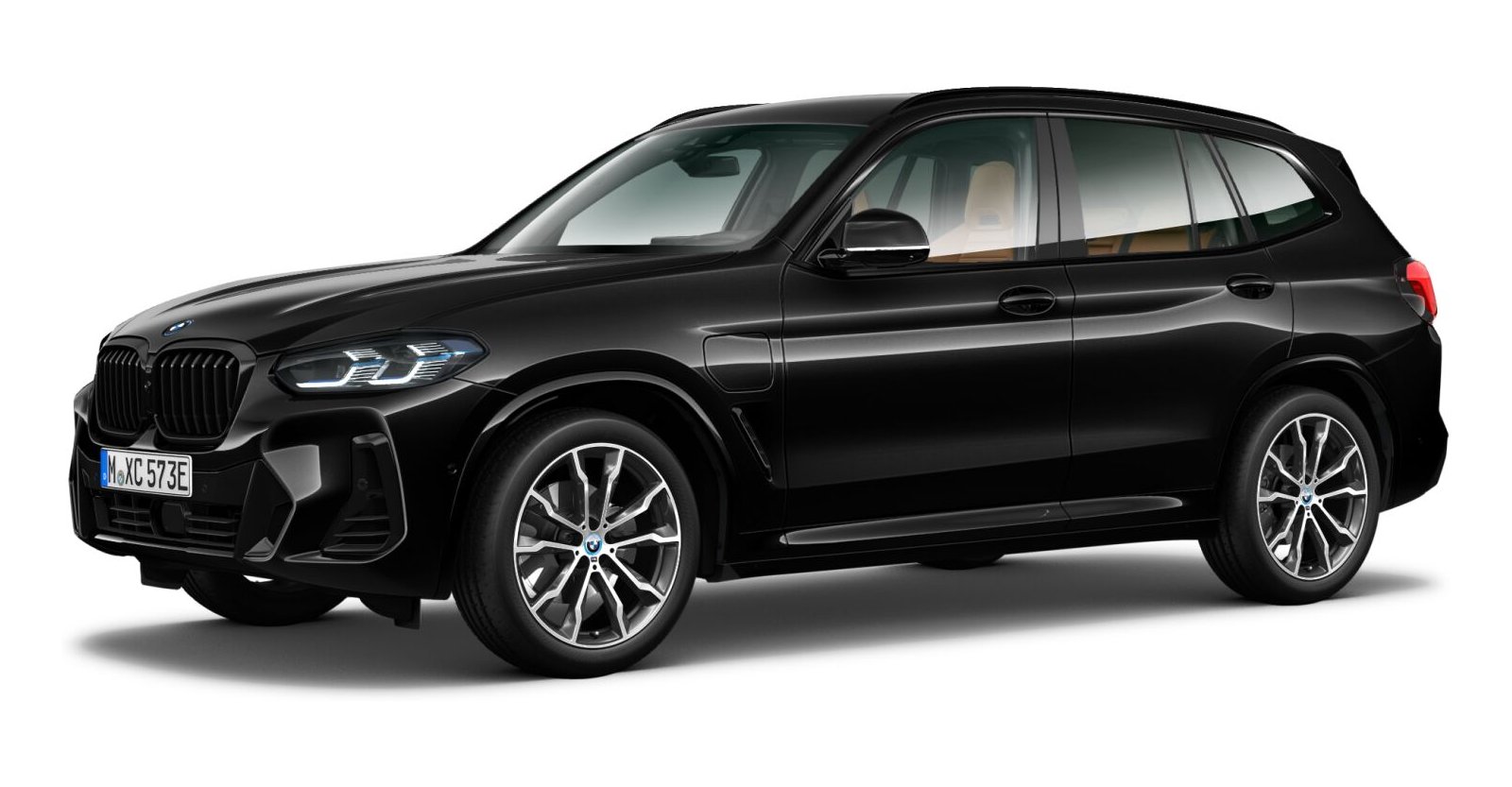 BMW BMW X in Schwarz von vorne