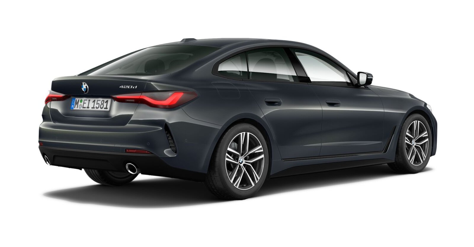 BMW BMW 4er in Grau von hinten BMW BMW 4er in Grau von hinten