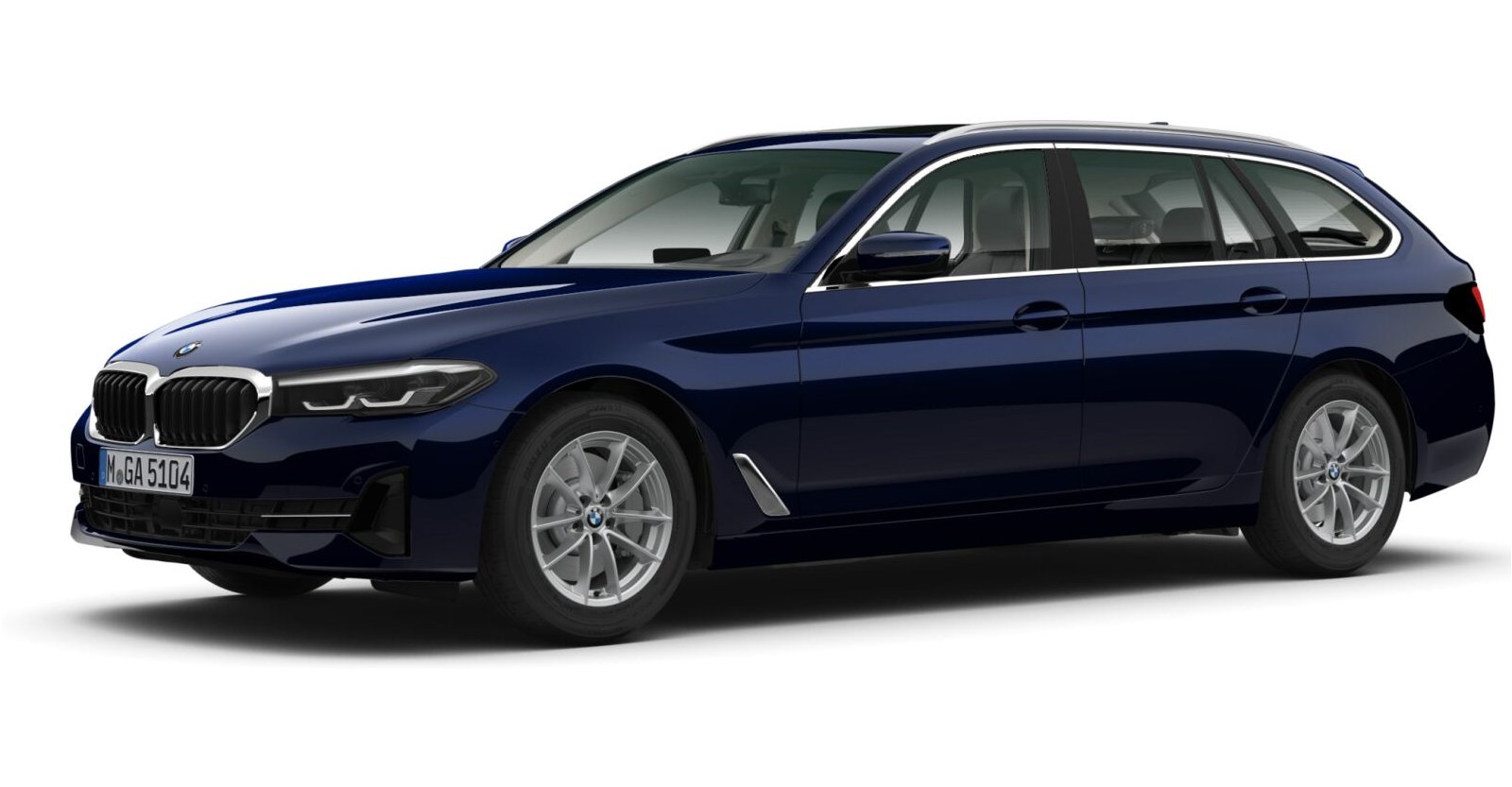 BMW BMW 5er in Blau von vorne BMW BMW 5er in Blau von vorne