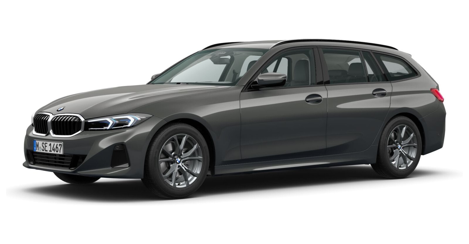 BMW BMW 3er in Grau von vorne BMW BMW 3er in Grau von vorne