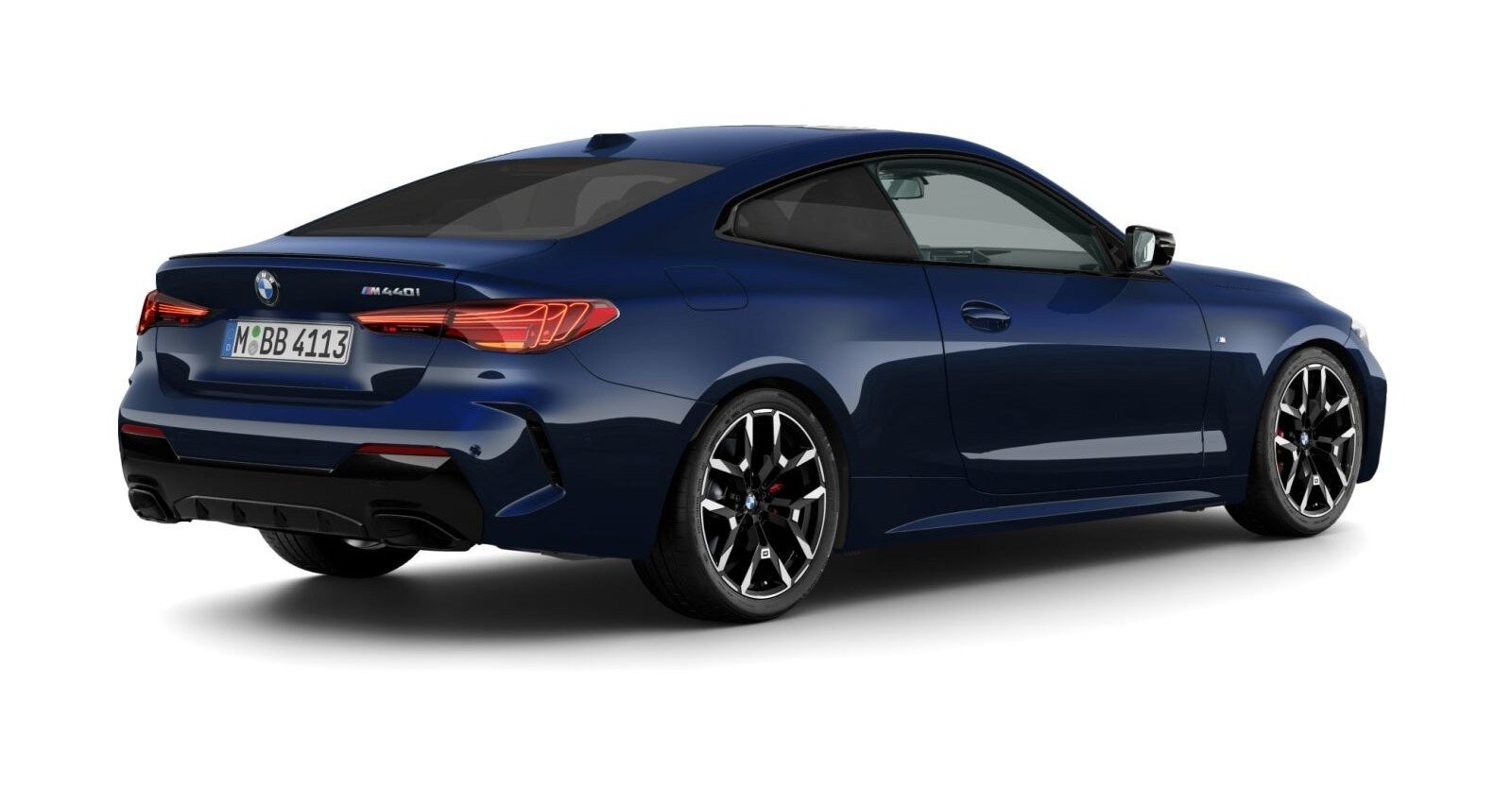 BMW BMW 4er in Blau von hinten BMW BMW 4er in Blau von hinten
