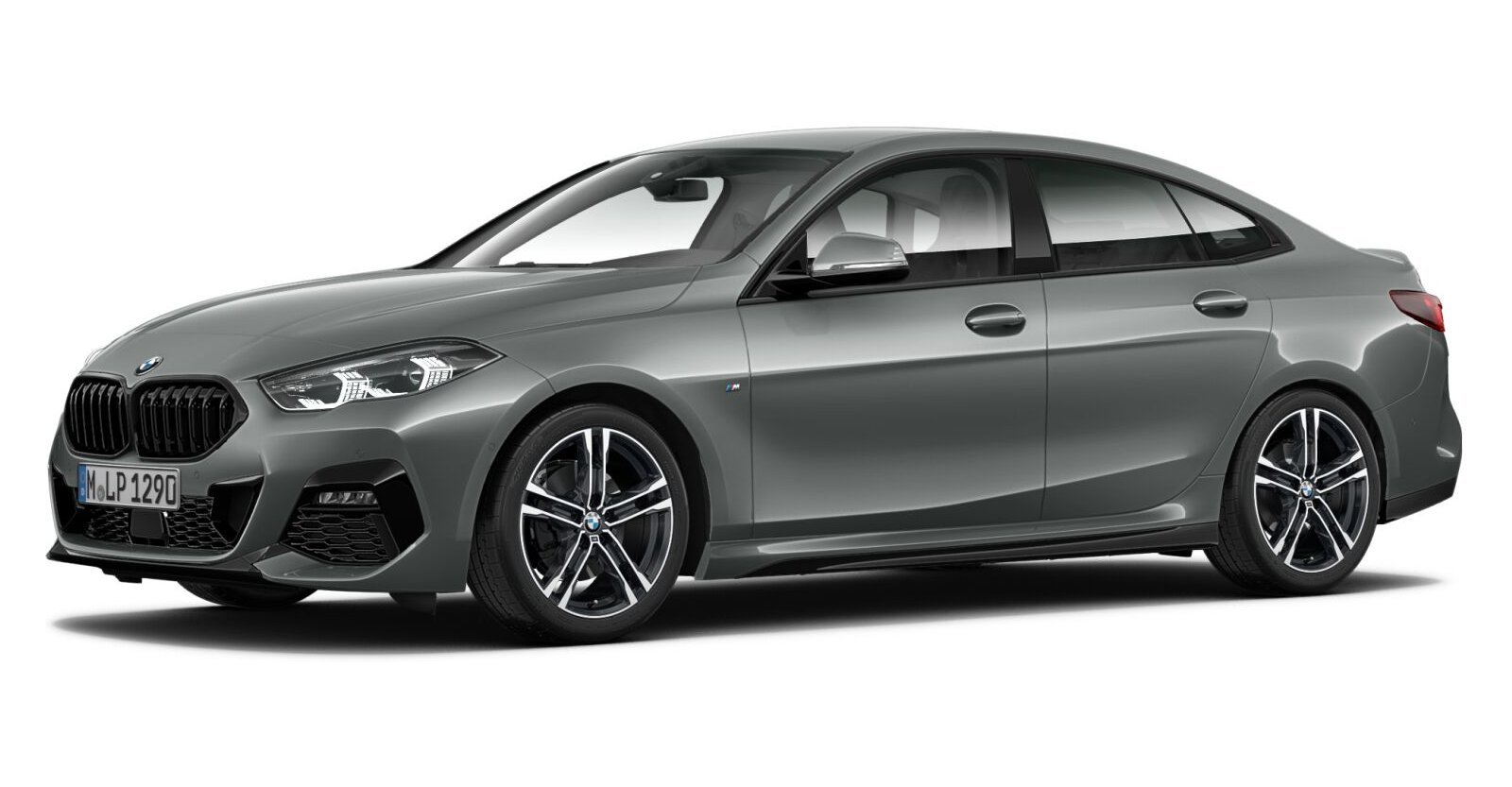 BMW 220i Gran Coupé in Grau von vorne BMW 220i Gran Coupé in Grau von vorne