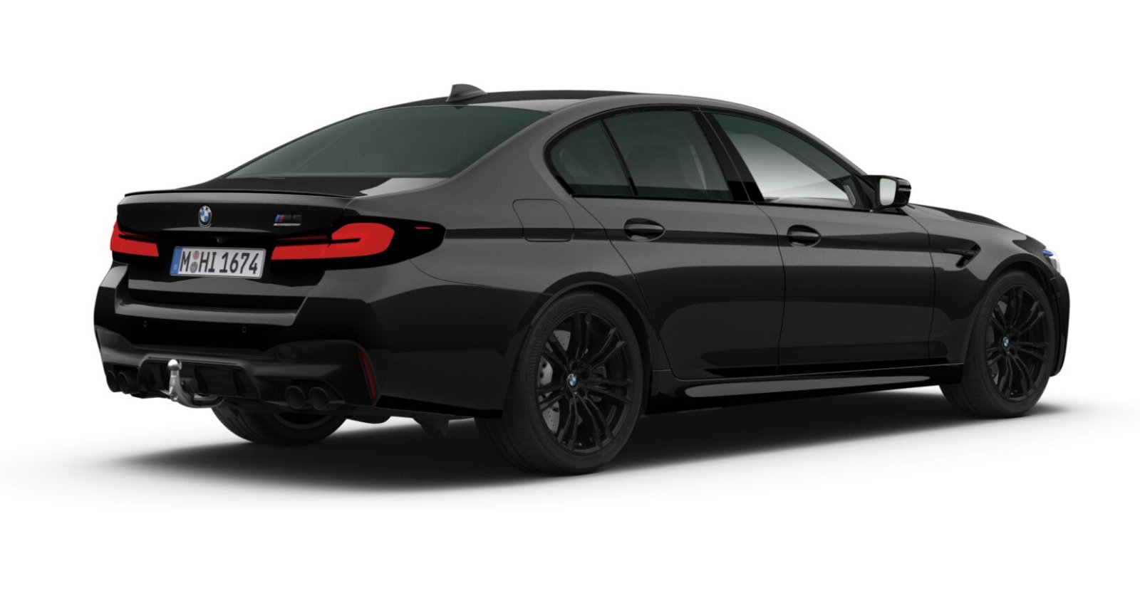 BMW BMW M in Schwarz von hinten BMW BMW M in Schwarz von hinten