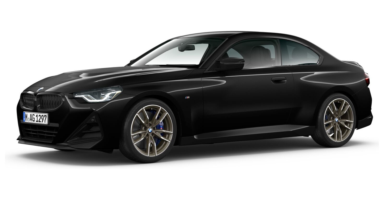BMW BMW 2er in Schwarz von vorne BMW BMW 2er in Schwarz von vorne