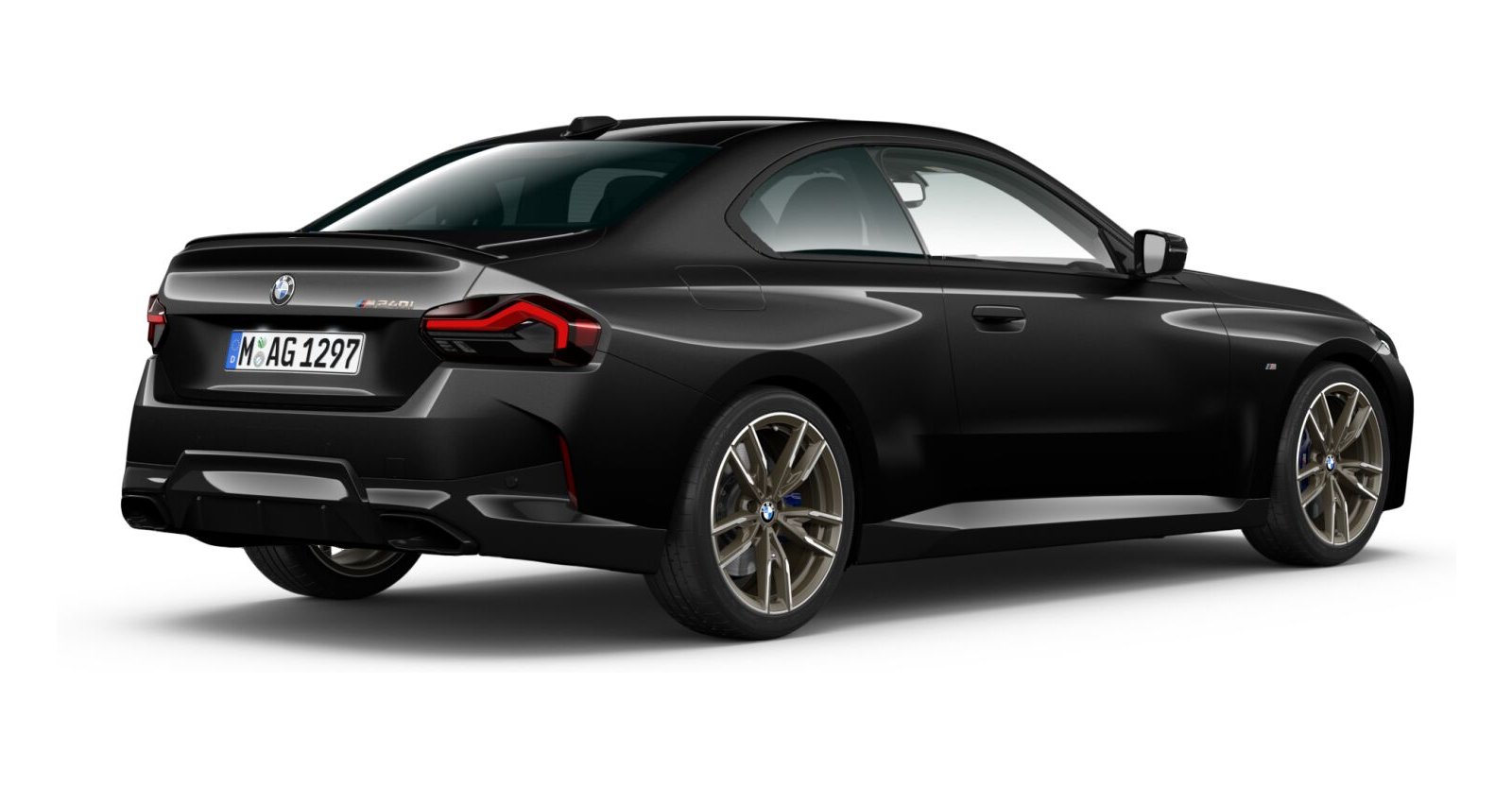 BMW BMW 2er in Schwarz von hinten BMW BMW 2er in Schwarz von hinten
