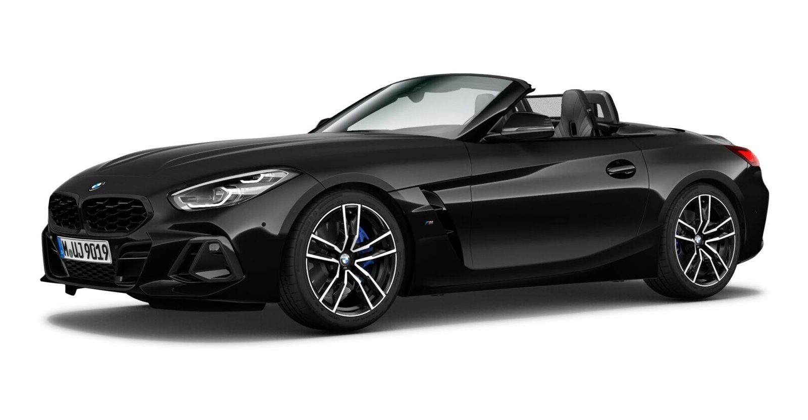 BMW Z4 sDrive30i in Schwarz von vorne BMW Z4 sDrive30i in Schwarz von vorne