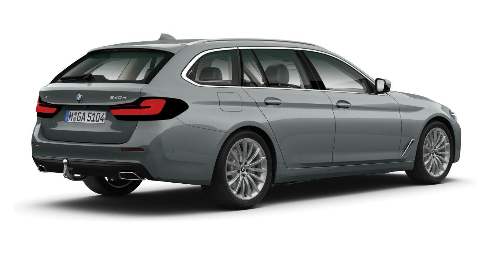 BMW BMW 5er in Grau von hinten BMW BMW 5er in Grau von hinten