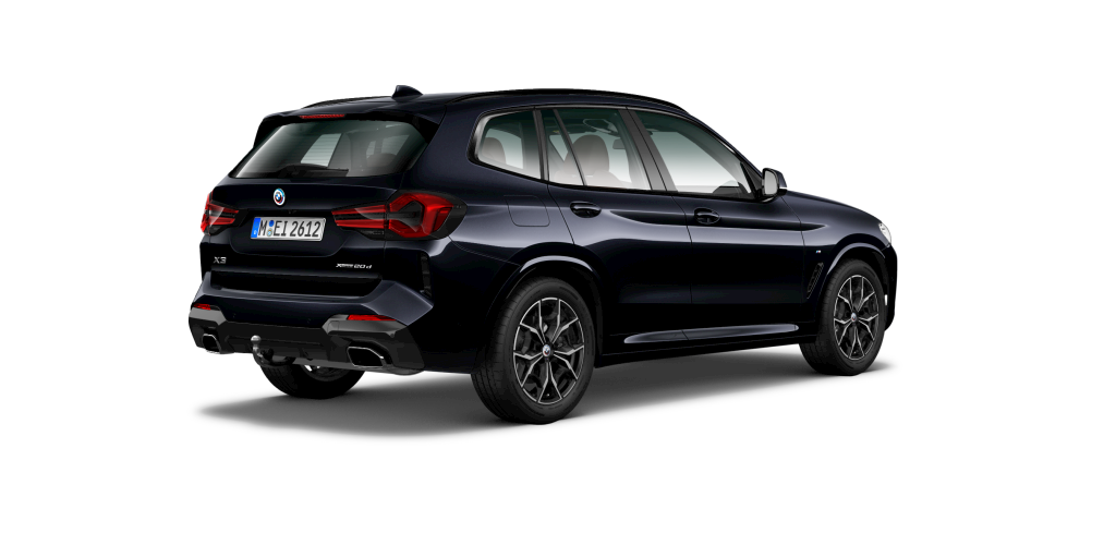 BMW BMW X in Schwarz von hinten BMW BMW X in Schwarz von hinten