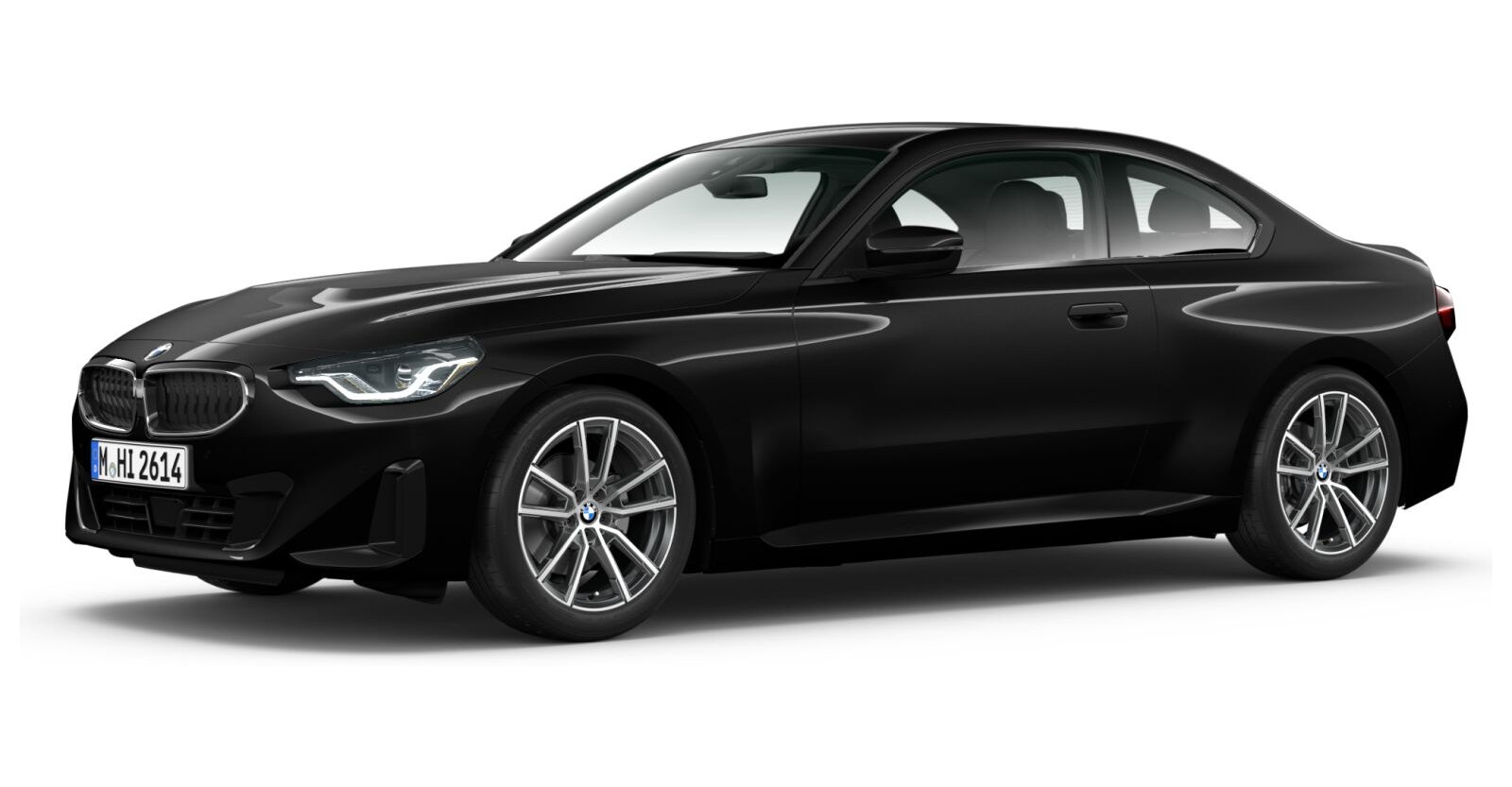 BMW BMW 2er in Schwarz von vorne BMW BMW 2er in Schwarz von vorne