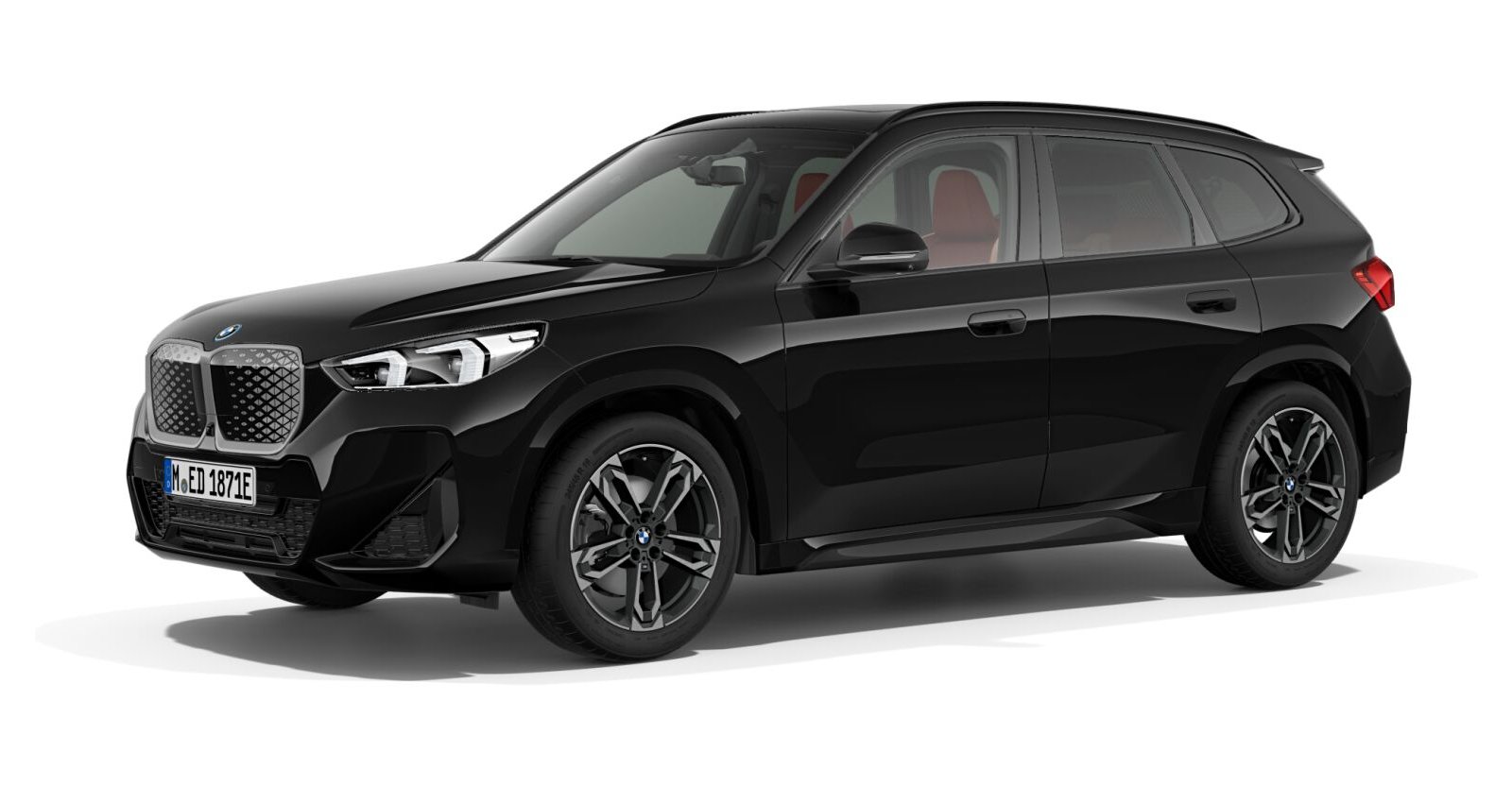 BMW BMW I in Schwarz von vorne BMW BMW I in Schwarz von vorne