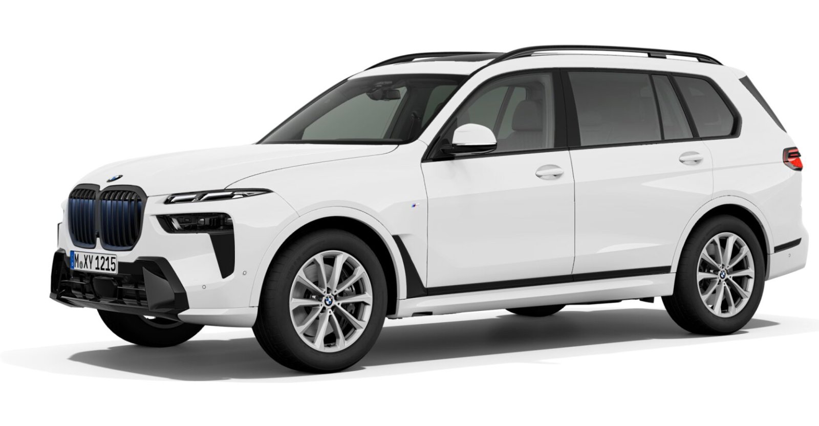 BMW X7 xDrive40d in Weiß von vorne BMW X7 xDrive40d in Weiß von vorne