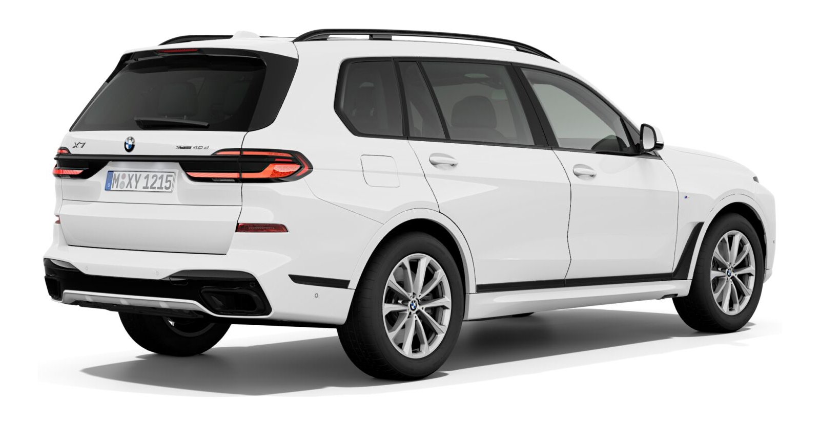 BMW BMW X in Weiß von hinten BMW BMW X in Weiß von hinten
