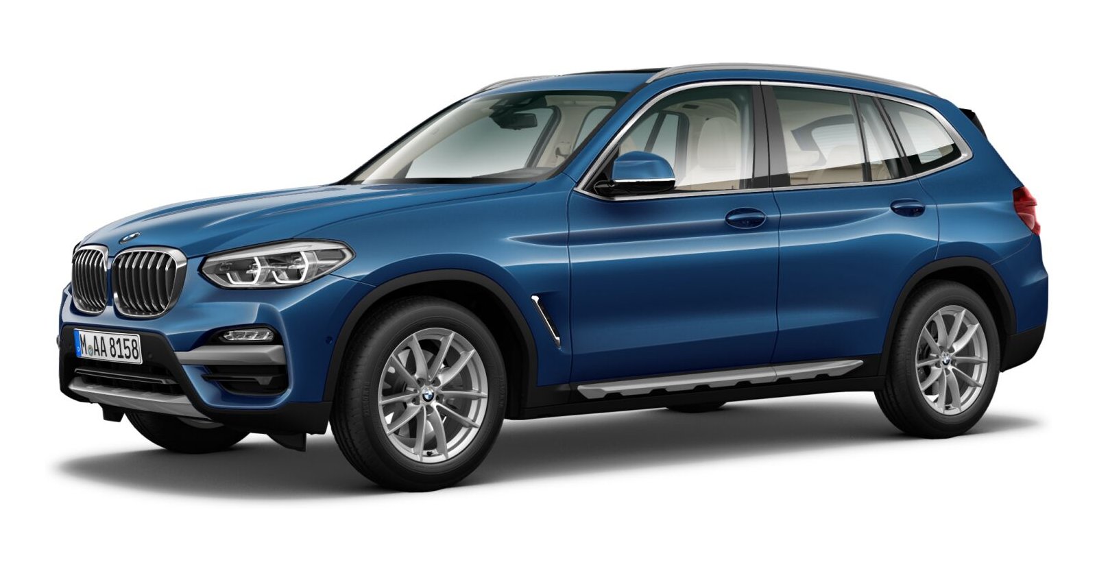 BMW BMW X in Blau von vorne BMW BMW X in Blau von vorne