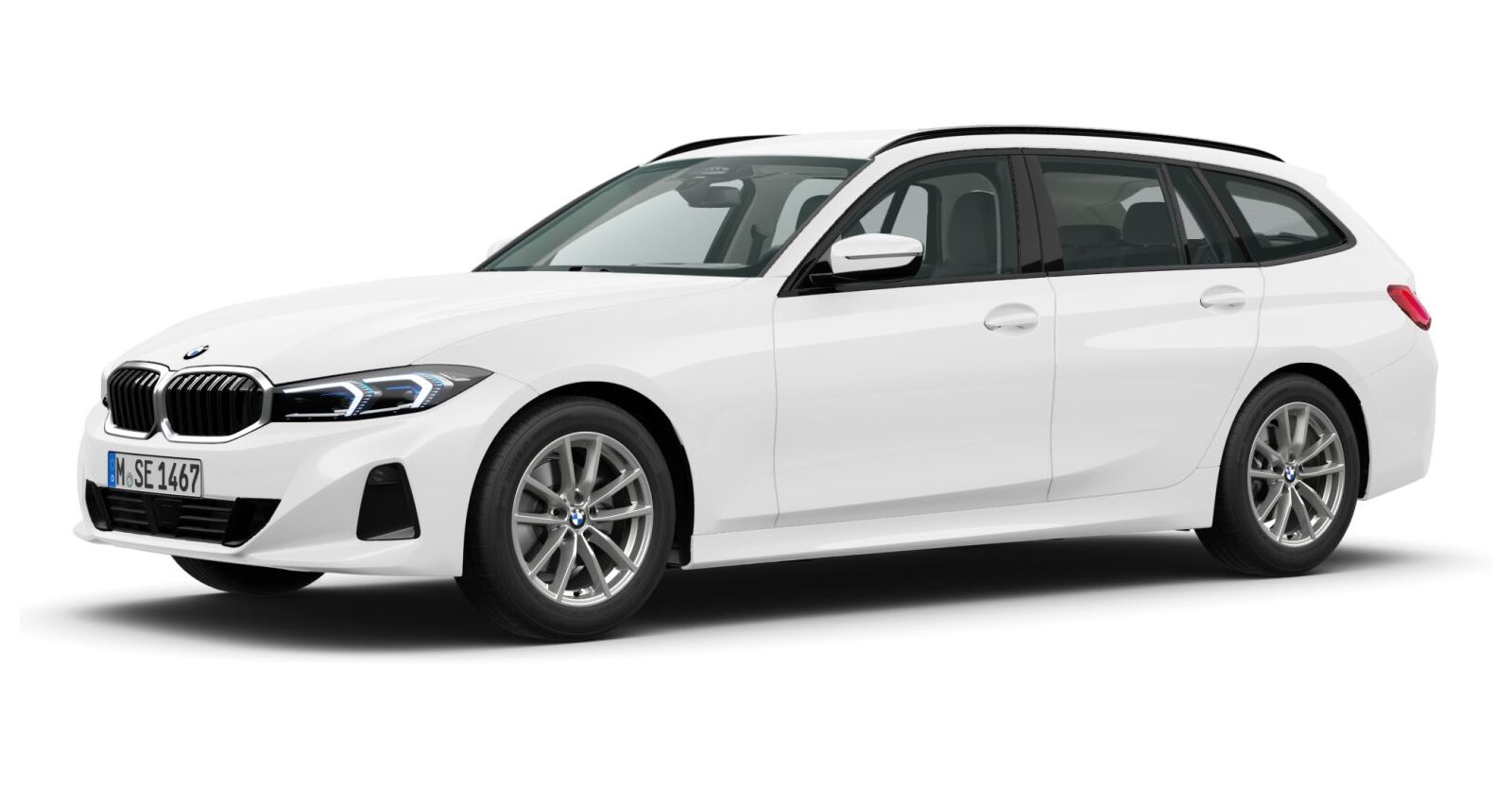 BMW BMW 3er in Weiß von vorne BMW BMW 3er in Weiß von vorne