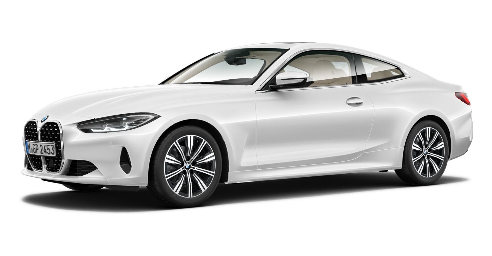 BMW BMW 4er in Weiß von vorne BMW BMW 4er in Weiß von vorne
