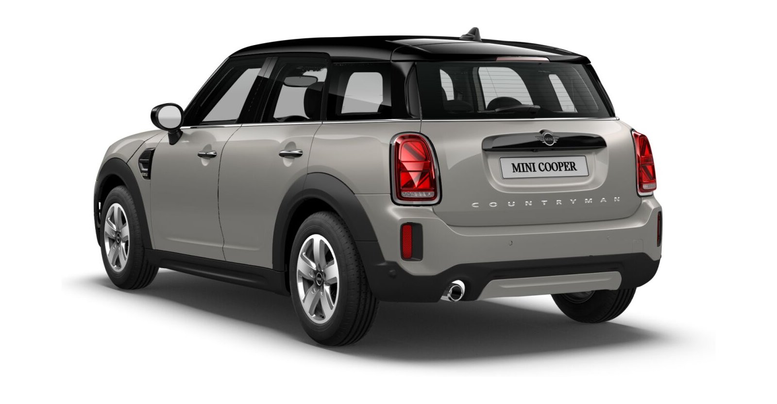 MINI MINI Countryman in Silber von hinten MINI MINI Countryman in Silber von hinten