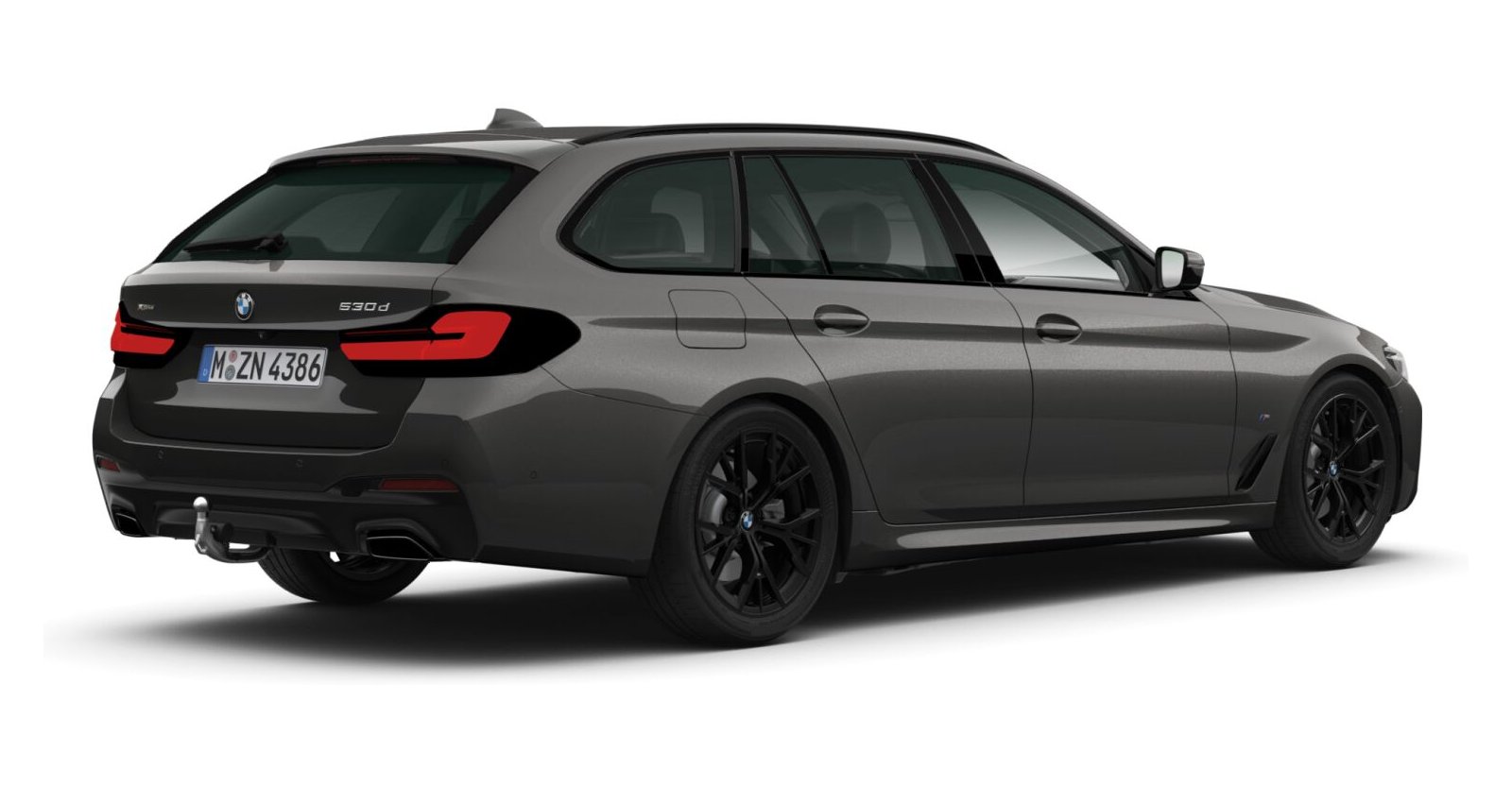 BMW BMW 5er in Grau von hinten BMW BMW 5er in Grau von hinten