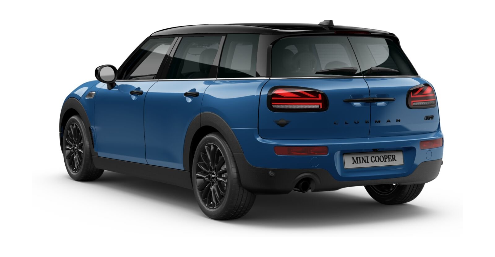MINI MINI Clubman in Blau von hinten MINI MINI Clubman in Blau von hinten