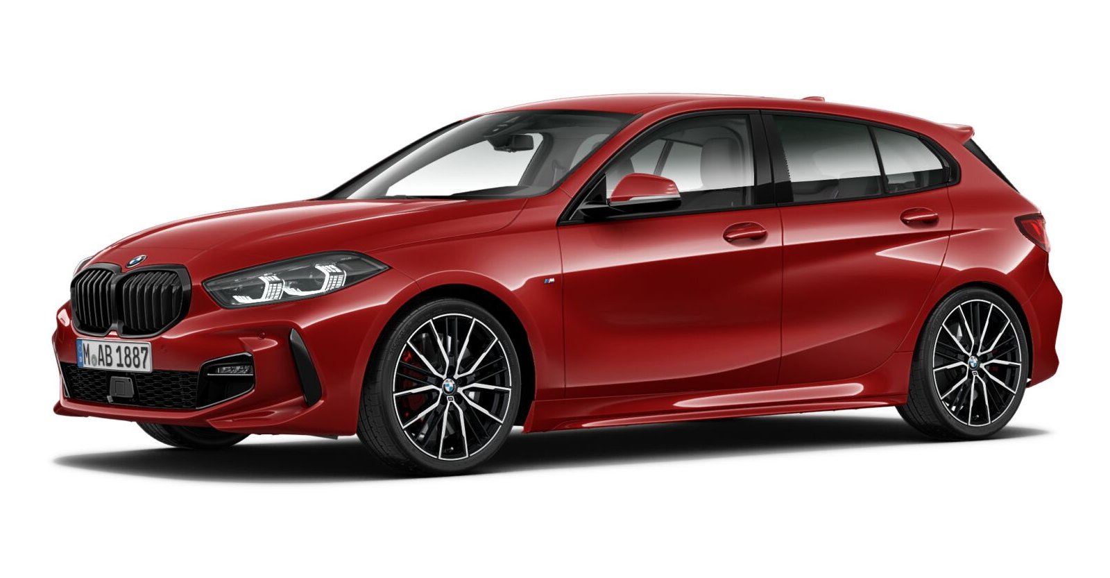 BMW BMW 1er in Rot von vorne