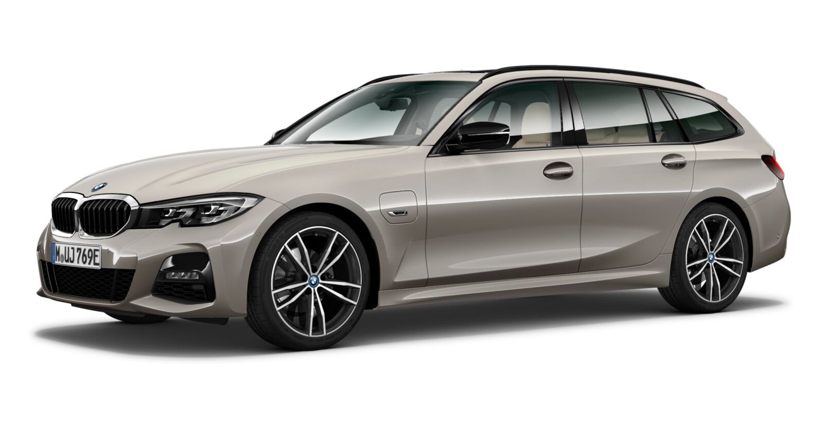 BMW 320e Touring in Grau von vorne BMW 320e Touring in Grau von vorne