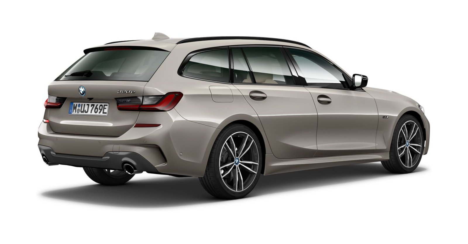 BMW BMW 3er in Grau von hinten