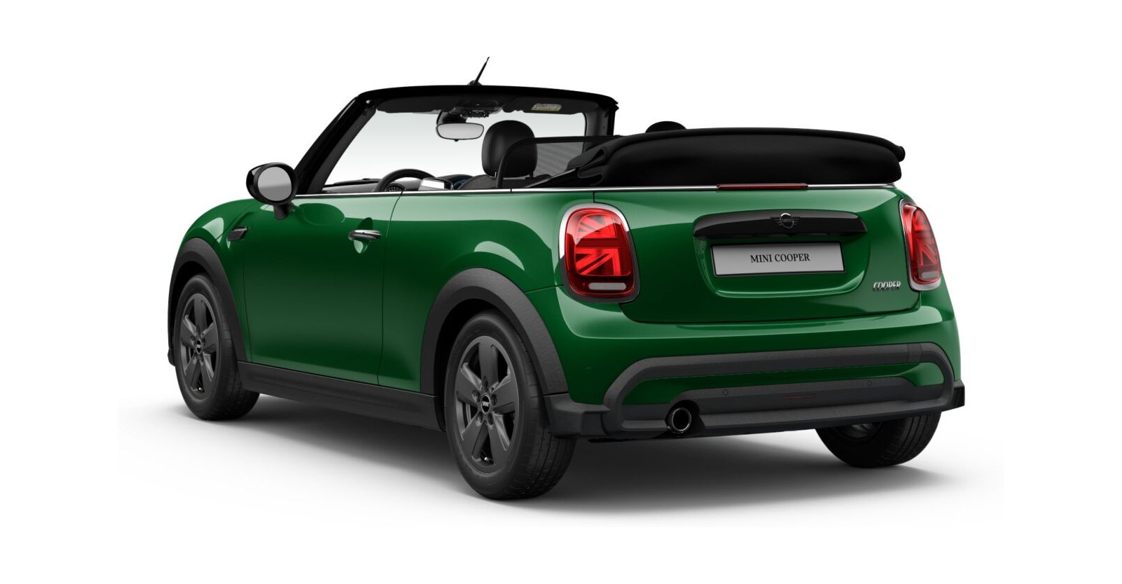 MINI MINI Cabrio in Grün von hinten MINI MINI Cabrio in Grün von hinten