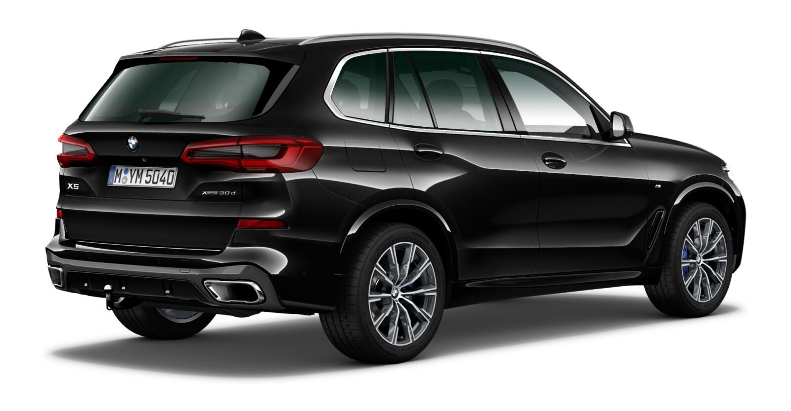 BMW BMW X in Schwarz von hinten
