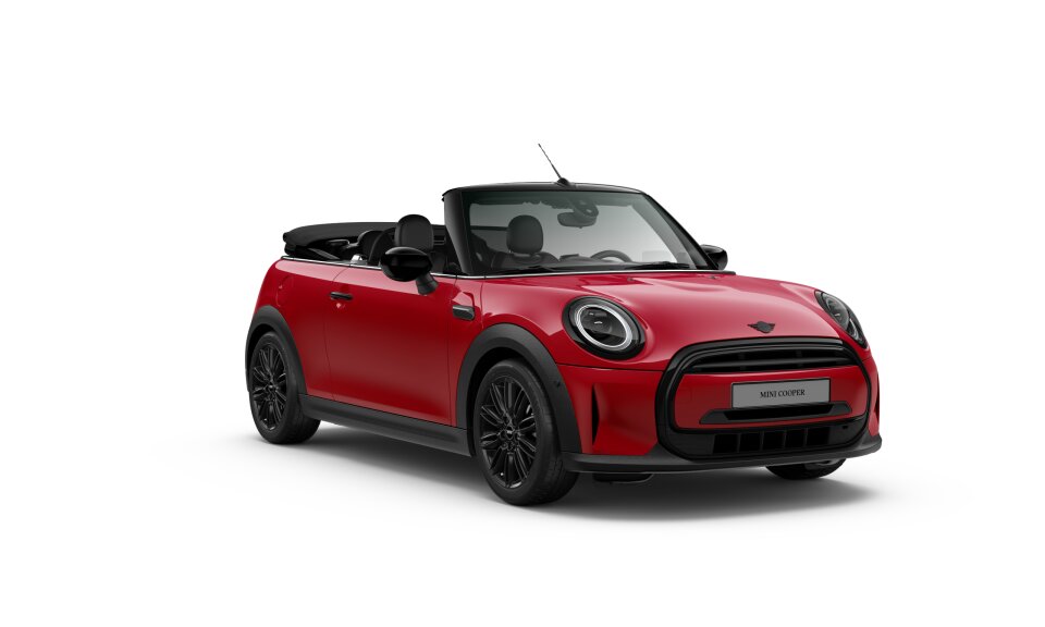 MINI MINI Cabrio in Rot von vorne MINI MINI Cabrio in Rot von vorne