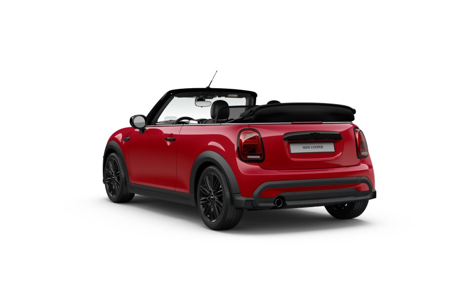 MINI MINI Cabrio in Rot von hinten MINI MINI Cabrio in Rot von hinten