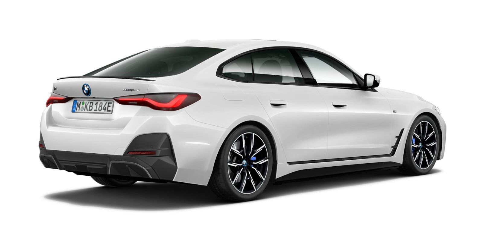 BMW BMW I in Weiß von hinten BMW BMW I in Weiß von hinten