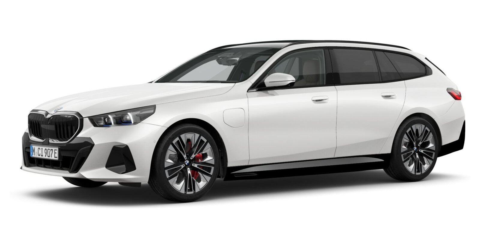 BMW BMW 5er in Weiß von vorne BMW BMW 5er in Weiß von vorne