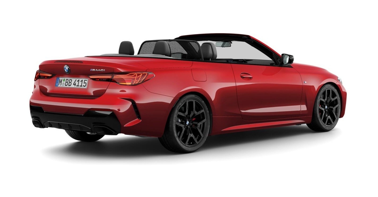 BMW BMW 4er in Rot von hinten BMW BMW 4er in Rot von hinten