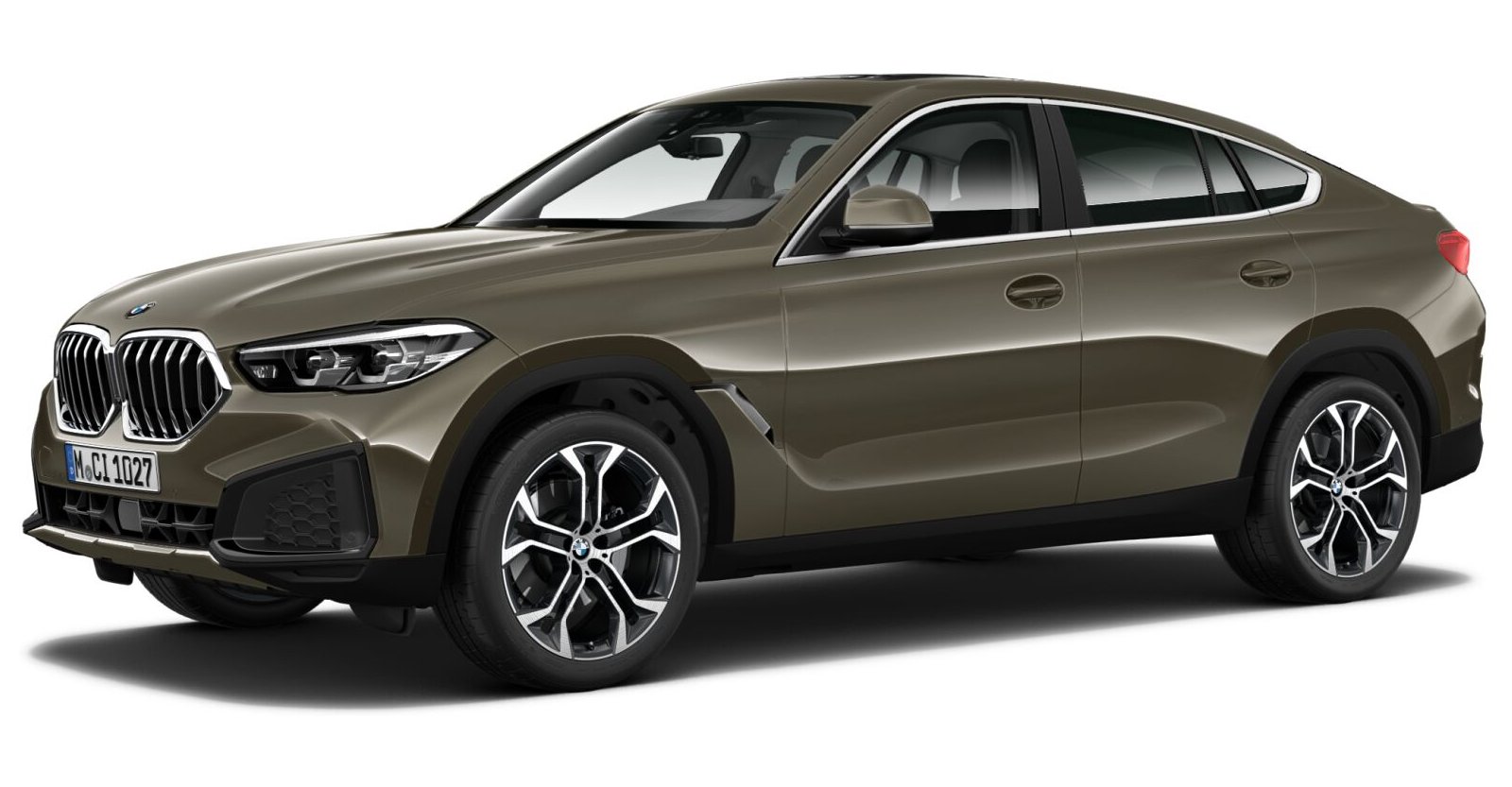 BMW X6 xDrive40i in Grün von vorne BMW X6 xDrive40i in Grün von vorne