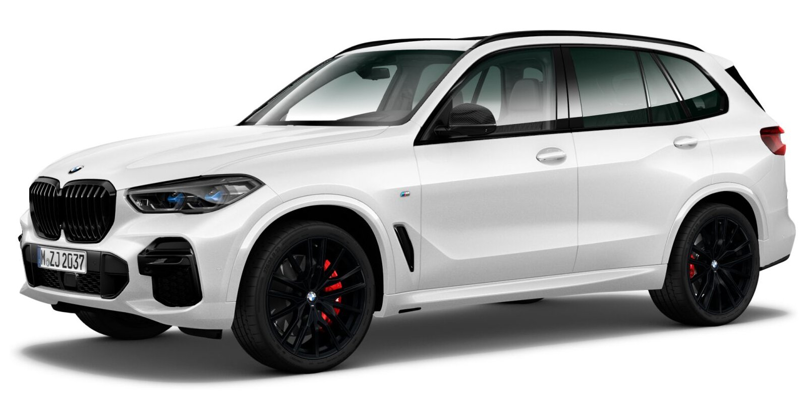 BMW X5 xDriveM50i in Weiß von vorne