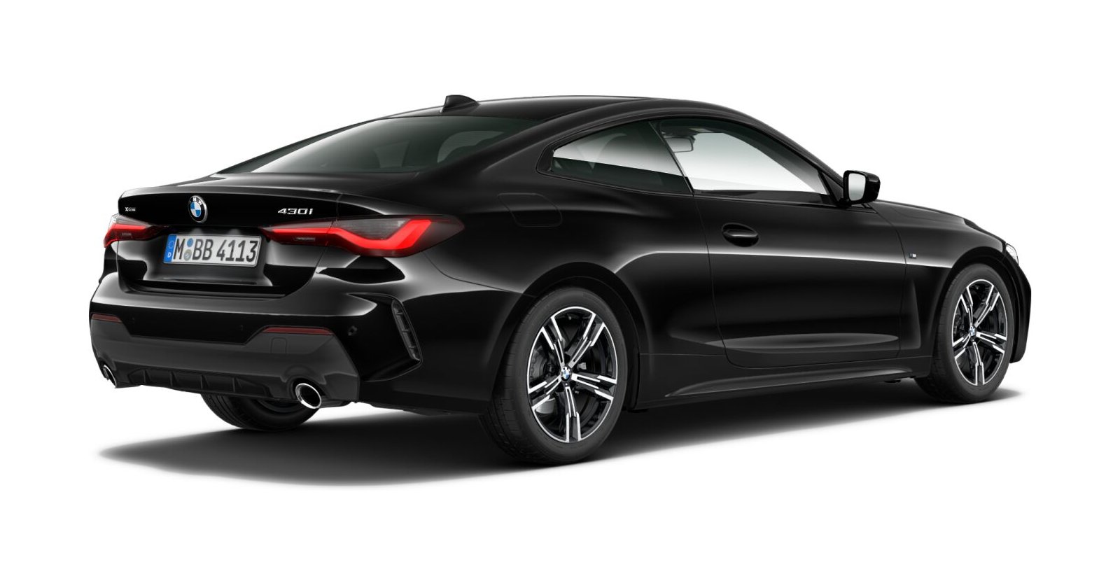 BMW BMW 4er in Schwarz von hinten BMW BMW 4er in Schwarz von hinten