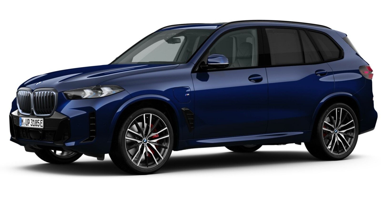 BMW X5 xDrive50e in Blau von vorne BMW X5 xDrive50e in Blau von vorne