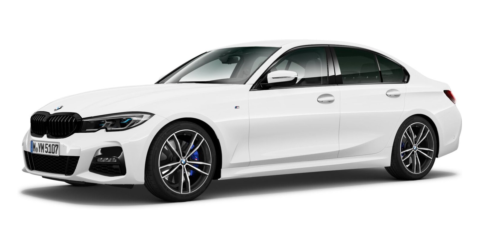 BMW BMW 3er in Weiß von vorne BMW BMW 3er in Weiß von vorne