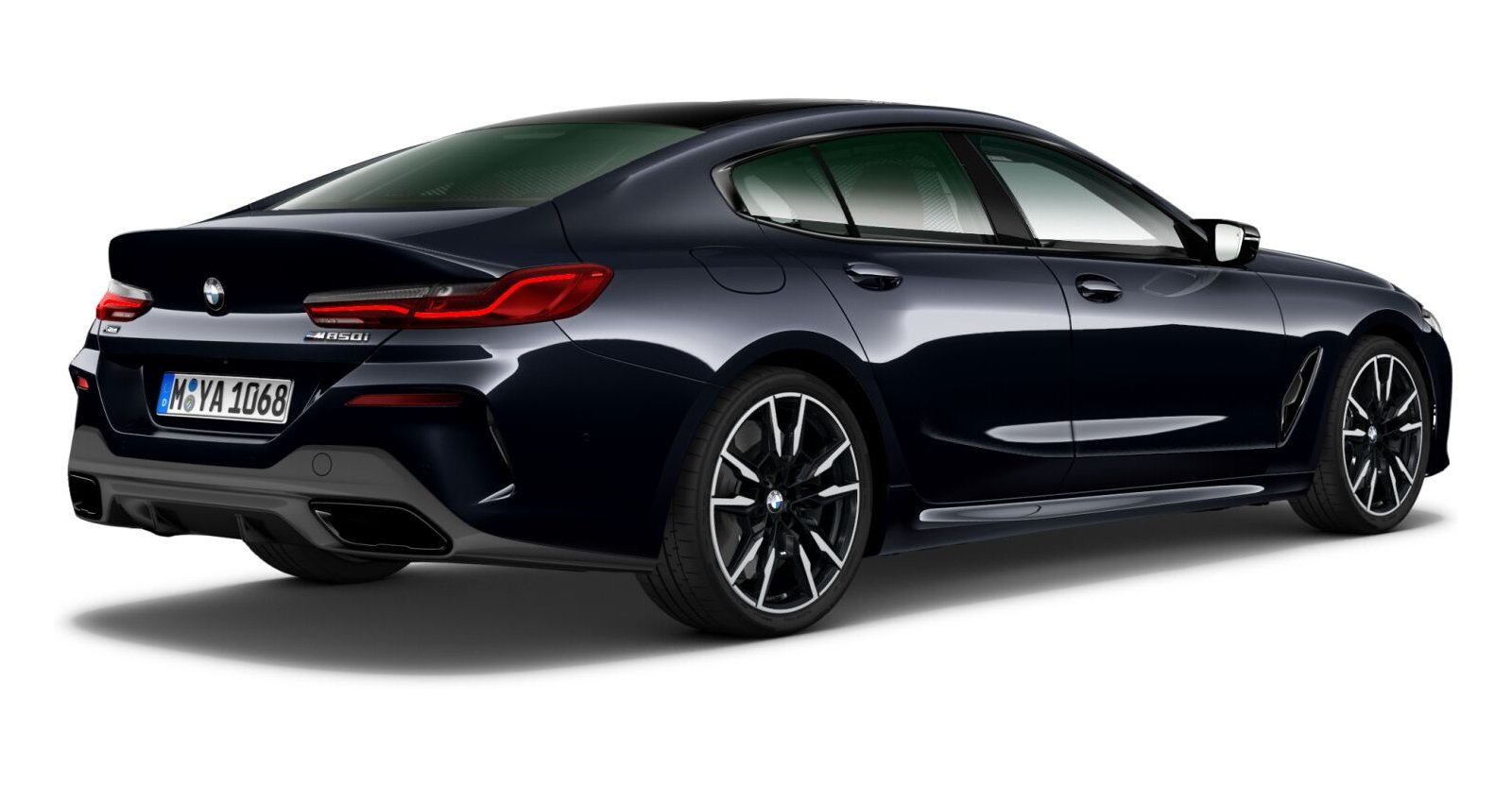BMW BMW 8er in Schwarz von hinten BMW BMW 8er in Schwarz von hinten