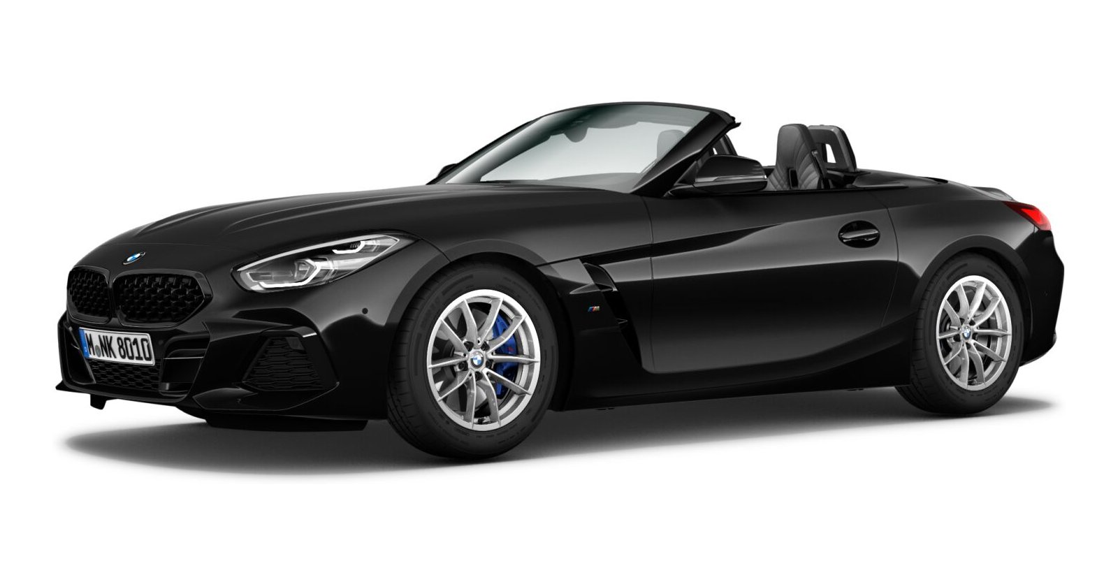 BMW Z4 M40i in Schwarz von vorne BMW Z4 M40i in Schwarz von vorne