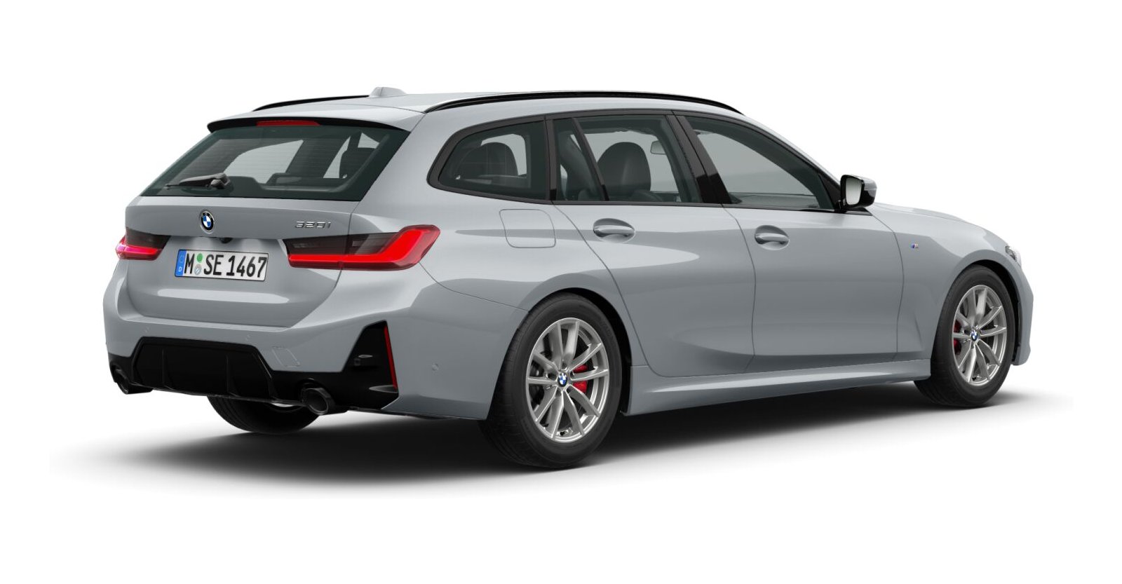 BMW BMW 3er in Grau von hinten BMW BMW 3er in Grau von hinten
